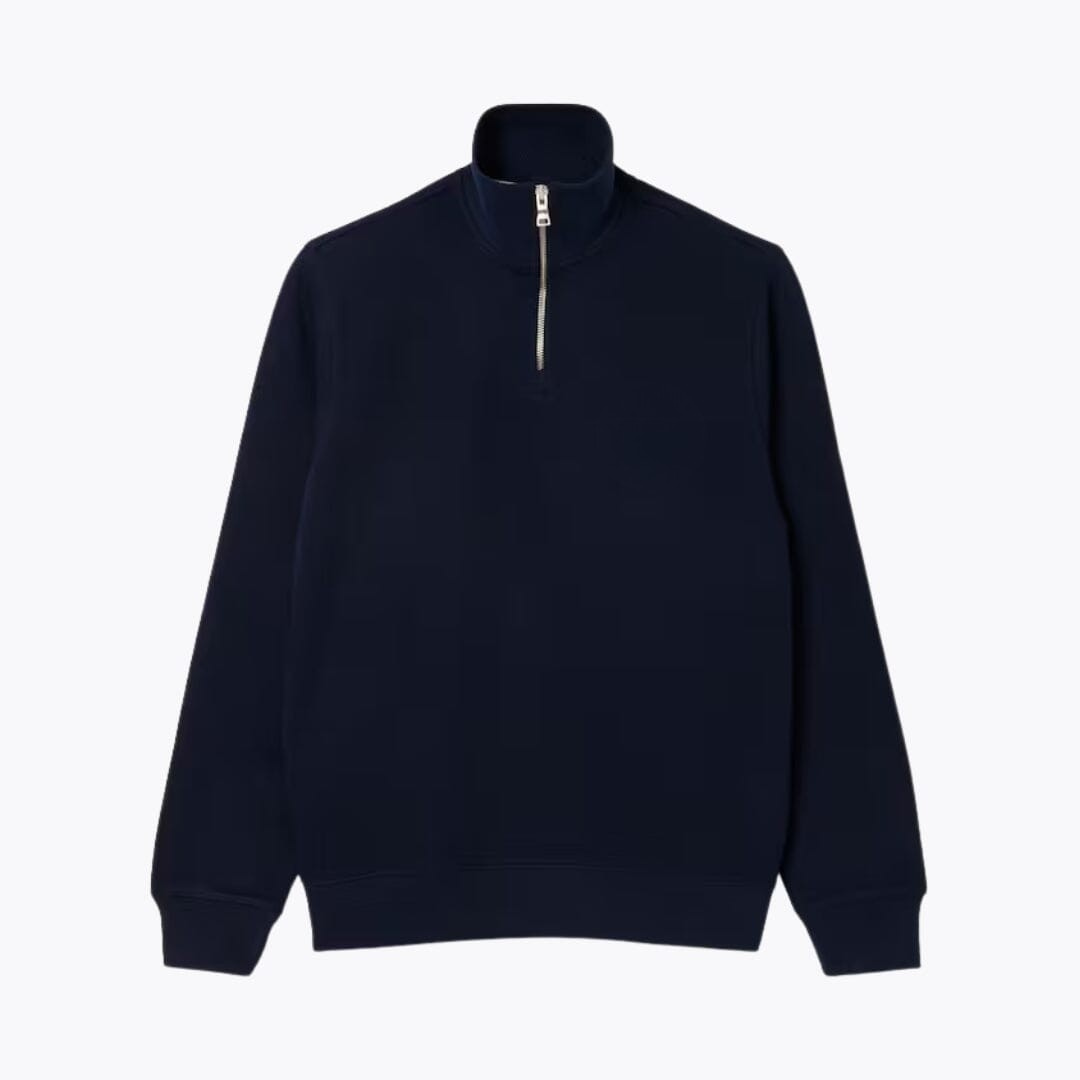 Zip-Up High Neck Sweatshirt