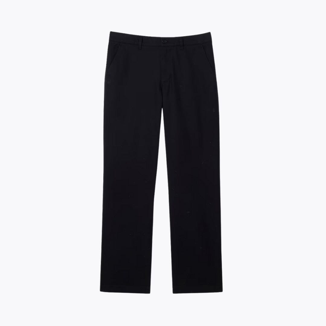 Straight Fit Cotton Twill Trousers